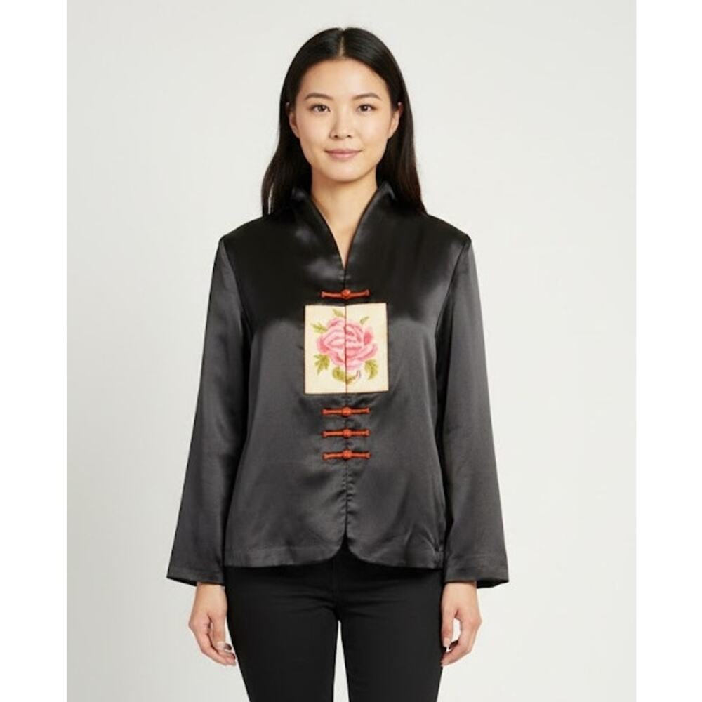 Vintage 2001 Vietnamese jacket Bust 41"CB24" sl 23" Bought 2001 linedPoly/Visc